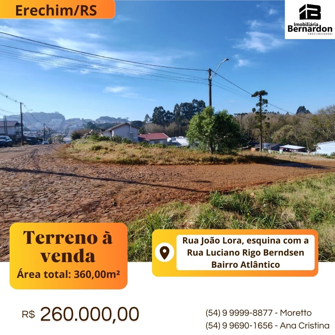 Imagem: Terreno de esquina em Erechim/RS
